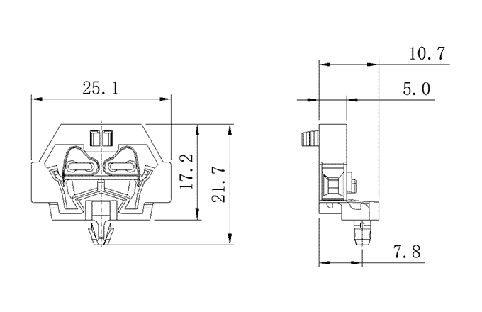 Terminal block with Spring-cage 240311-SUPU ELECTRONICS