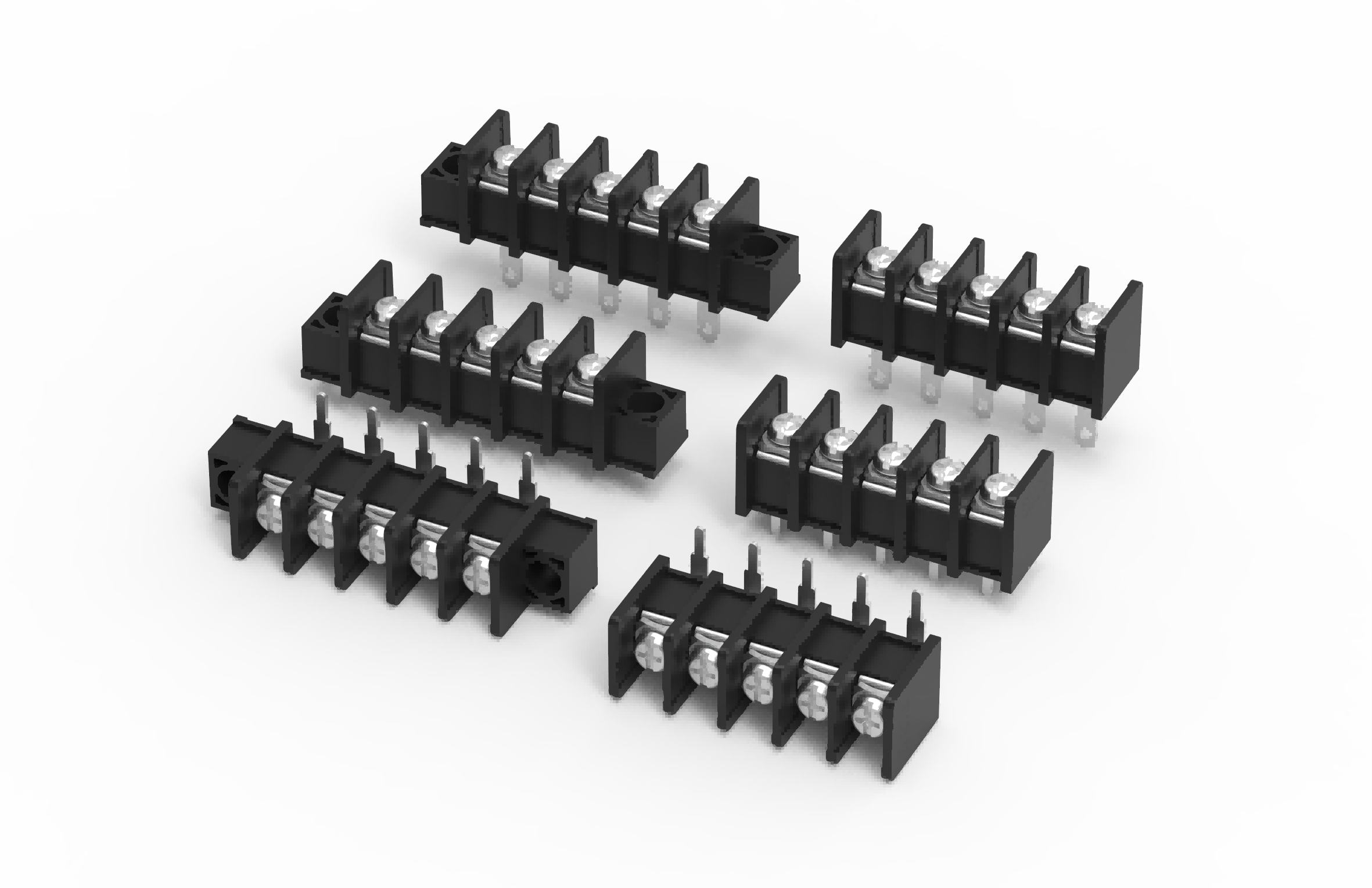 速普电子 TB系列 9.52mm 焊板栅栏端子 产品实拍图